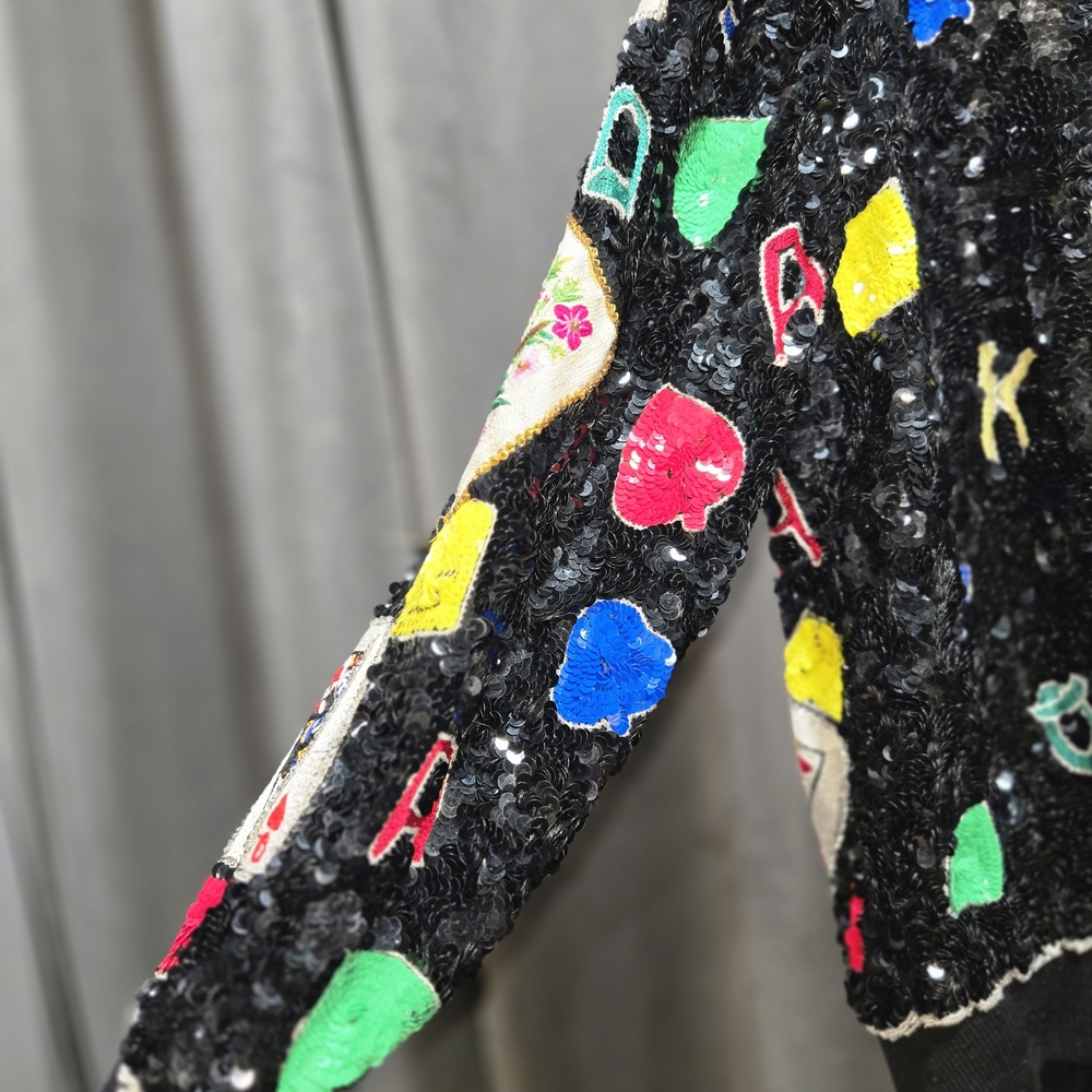 Creative Recreation Black Sequin Jacket - image 3